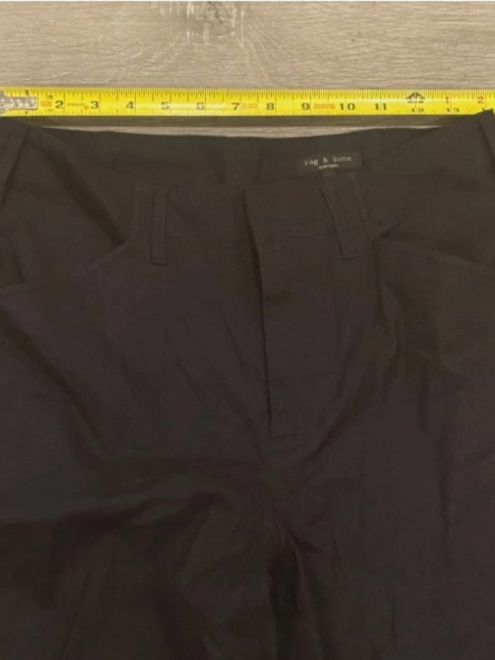 Rag & Bone Chappell Tailored Linen Wide Leg Pants Dark Navy – Women's Size 4 - Picture 8 of 9